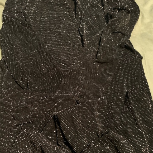 Black sequin sparkle jumpsuit - Picture 4 of 4